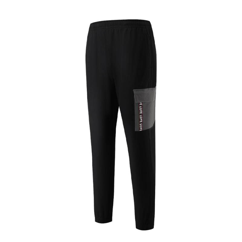 Men Black Regular Fit Solid Joggers