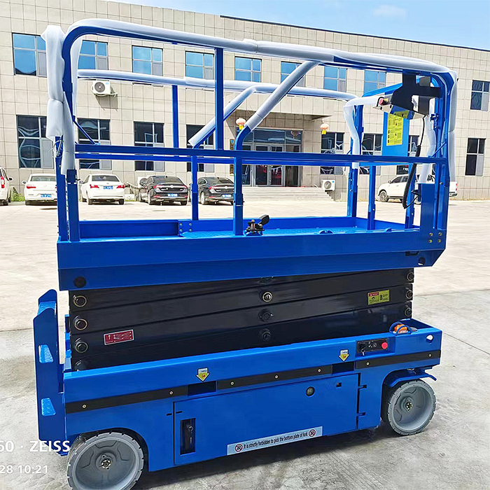 High Quality Full Auto 300KG Electric Hydraulic Self Propelled Scissor Lift (6m/12m)