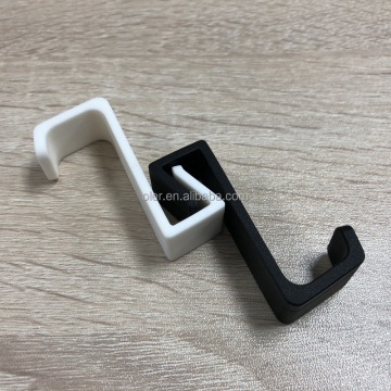 Wholesale No-Punch Wall Mounted S Shape Storage Hooks - Black Hanger Hook White Color