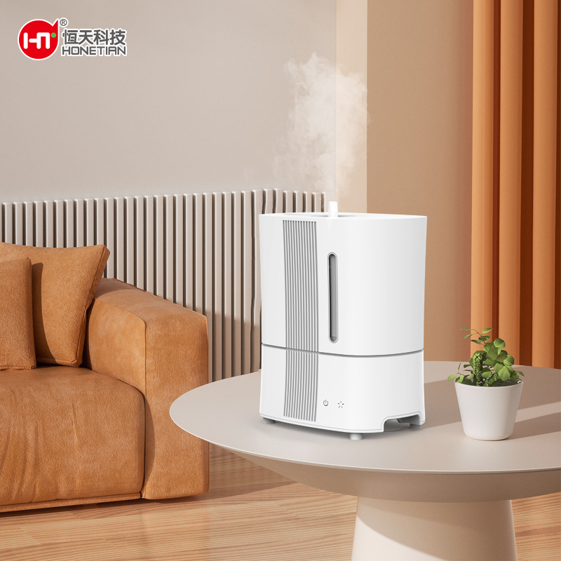 HONETIAN warm mist 6 timer touch control 3.0L capacity visible water level high power custom colors steam heating humidifier