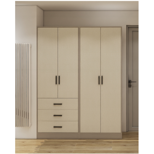 hot sale cheap 2 door wardrobe with 3 drawer