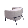 Italian Fil Noir Fabric Armchair Replica