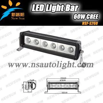 60w led work light bar heavy Duty CREE LED Work Light/LED Driving bar