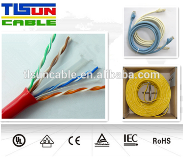 23AWG cat6 cable network CCA/CCAG/CU conductor 305m/roll