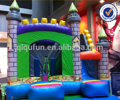 kids beautiful princess bounce slide combo,bounce house slide inflatable S33