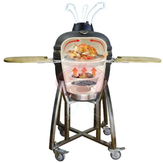 High Quality Camping Outdoor Barbecue BBQ Cast Iron Ceramic Charcoal Grills Kamado