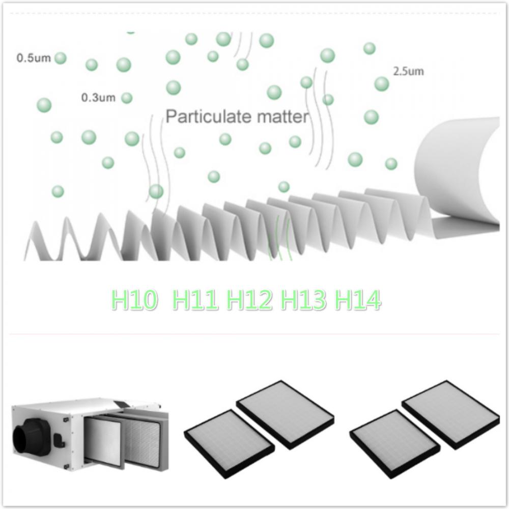 HEPA-glasfiberfiltermedier med hög effektivitet