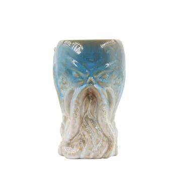 Hand-Painted Ceramic Octopus Tiki Mug