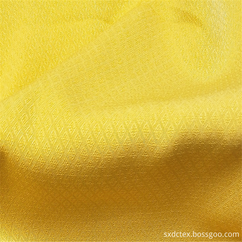 Polyester Jacquard Diamond Dobby Solid Clothing Fabric