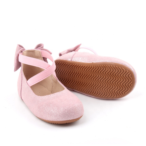 Scarpe Mary Jane da bambina in pelle scintillante