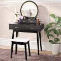 Vanity Dressing Table with Touch Screen Dimming Mirror