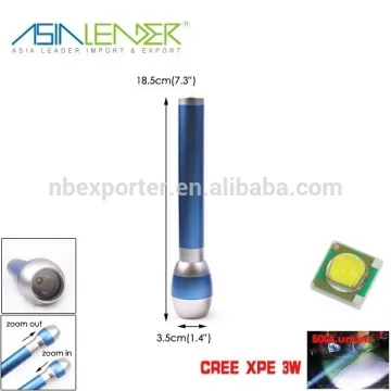 Cree XPE 3W Aluminium Zoom Flashlight with Trade Assurance