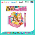 DISNEY PRINCESS opp bag backing notebook with pen