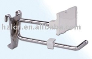 Metal Display Hook with Double Prong for Grid wall