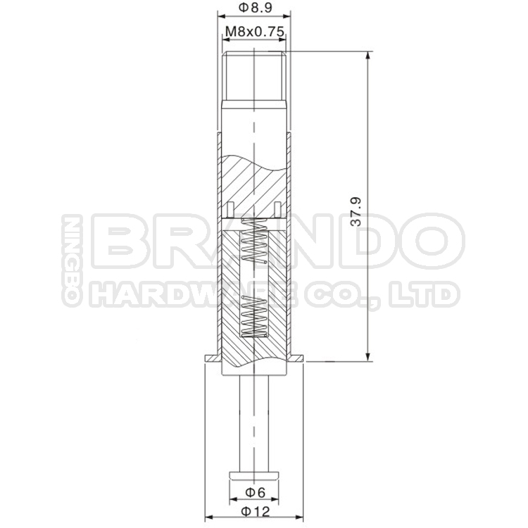 Dimension of Armature For Humidifier Solenoid Valve: