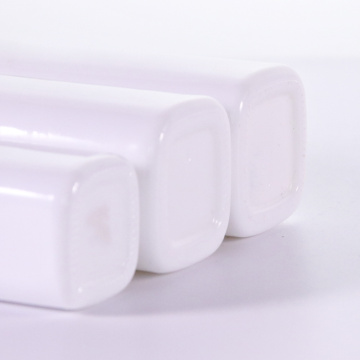 Opal square white lotion bottle with white pumps