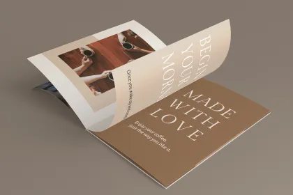 Customizable advertising brochure design