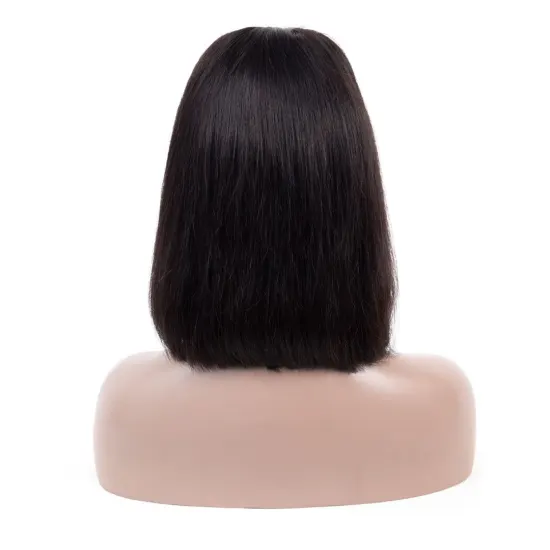 High quality 8/10 inch fake scalp bob wig,Wholesale swiiss lace closure frontal bob wigs,virgin remy human hair lace wig