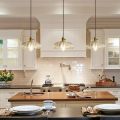 Milk glass shade LED light pendant lamp