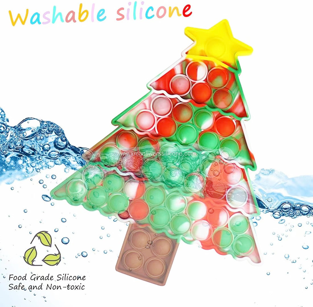 Rodenticide pioneer silicone Christmas tree desktop toys