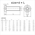 ISO7380 Button Head Hexagon Socket Bolt