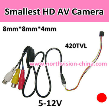 720*480 Smallest HD AV CCTV Camera