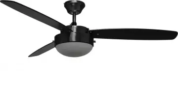 black 52inch ceiling fan with LED light