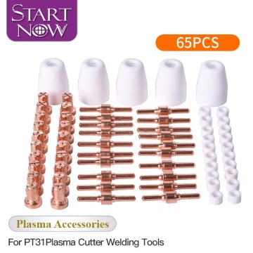 65/85pcs Plasma Düsenschild Lange Elektroden Shunt-Kits für PT-31 LG40 312Torch Cutter Accessoires