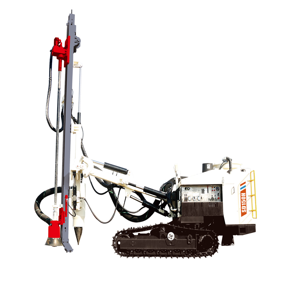 Low pressure DTH drilling rig