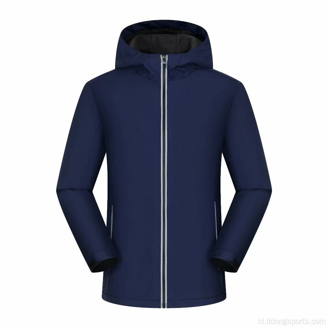 2022 Winter Nieuwe Polyester Heren Oversized Hoodie Fleece Regendicht Waterdicht Windbreker Werkomgeving