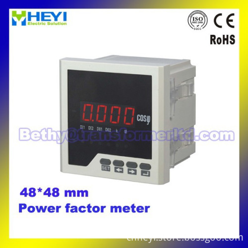 Heyi Single Phase Class 0.5 48*48 Mm Led Power Factor Meter, High ...