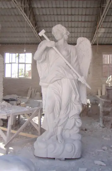 White Marble Religious Large Size  Angel Statue