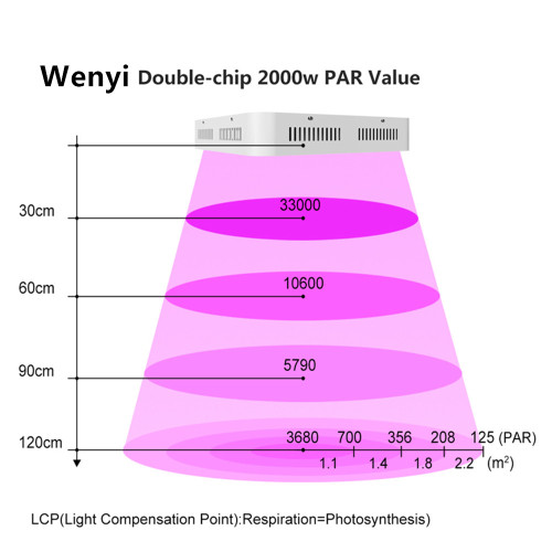 2000w led grow light with 10w chips