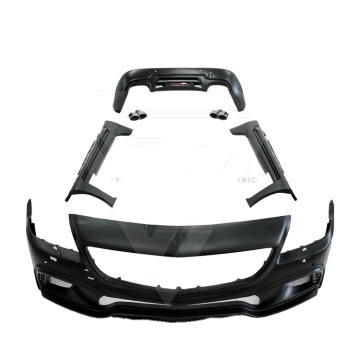 Bodykit in fibra di vetro in stile bisonte nero di Black Wald per Mercedes-Benz Classe SLK R172 (2011-2014)