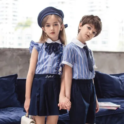 AOSHI School uniform elastic waist skirt school uniform pants school uniforms kids
