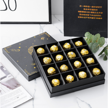 Scatola di cioccolatini con barretta regalo personalizzata in lamina d&#39;oro