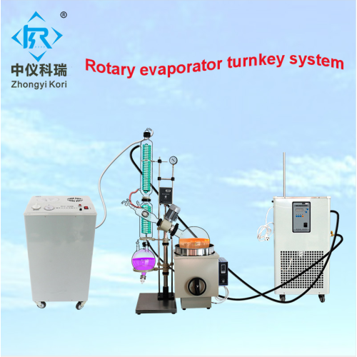 Lab 10L glass distillation chemical rotary evaporator