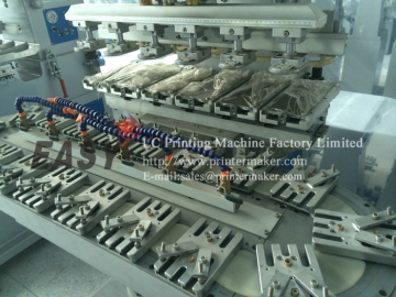 Six Color Ink Cup Pad Printer with Conveyor