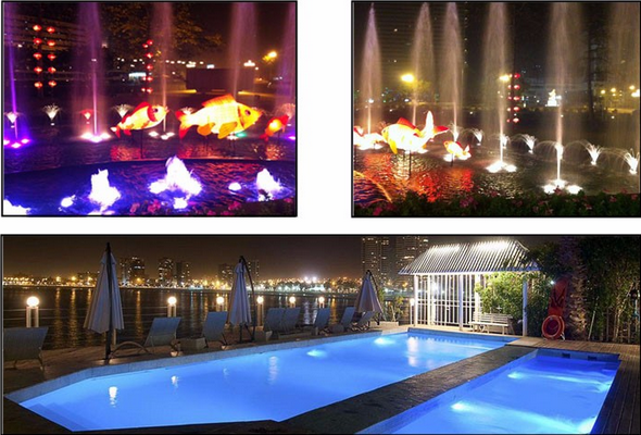 underwater led fountain light