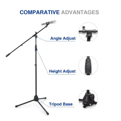 Adjustable Metal Microphone Stand for Studio and Stage