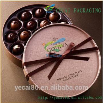 Luxury Lovely round shape aluminum box chocolate