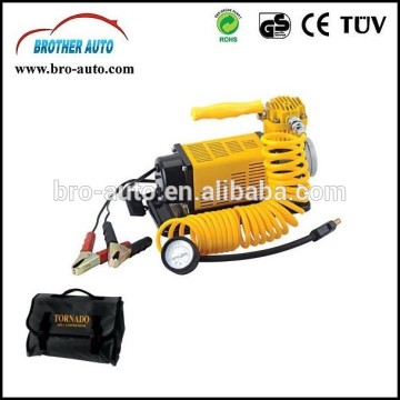 High quality DC12V/24V DOUBLE CYLINDER metal car air compressor