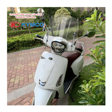 Kymco LIKE 150 Front Windshield - Modification for Chest Protection and Heightened Visibility