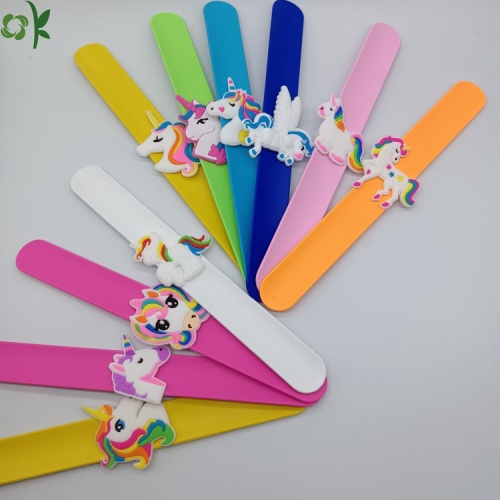 Festa di compleanno del braccialetto unicorno silicone