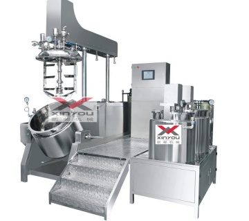 PLC Controlled 200L Vacuum Homogenizer for Cosmetic Skin Whitening Lotion and Cream Production