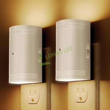LOHAS LED White Shade Dimmable Night Light with Sensor for Kids' Rooms and Bedrooms