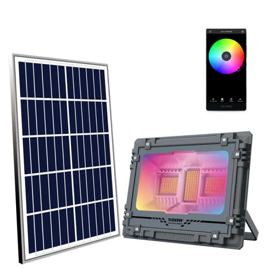 200W-6500K Waterproof LED Solar Flood Light with Replaceable Battery for Sports Grounds