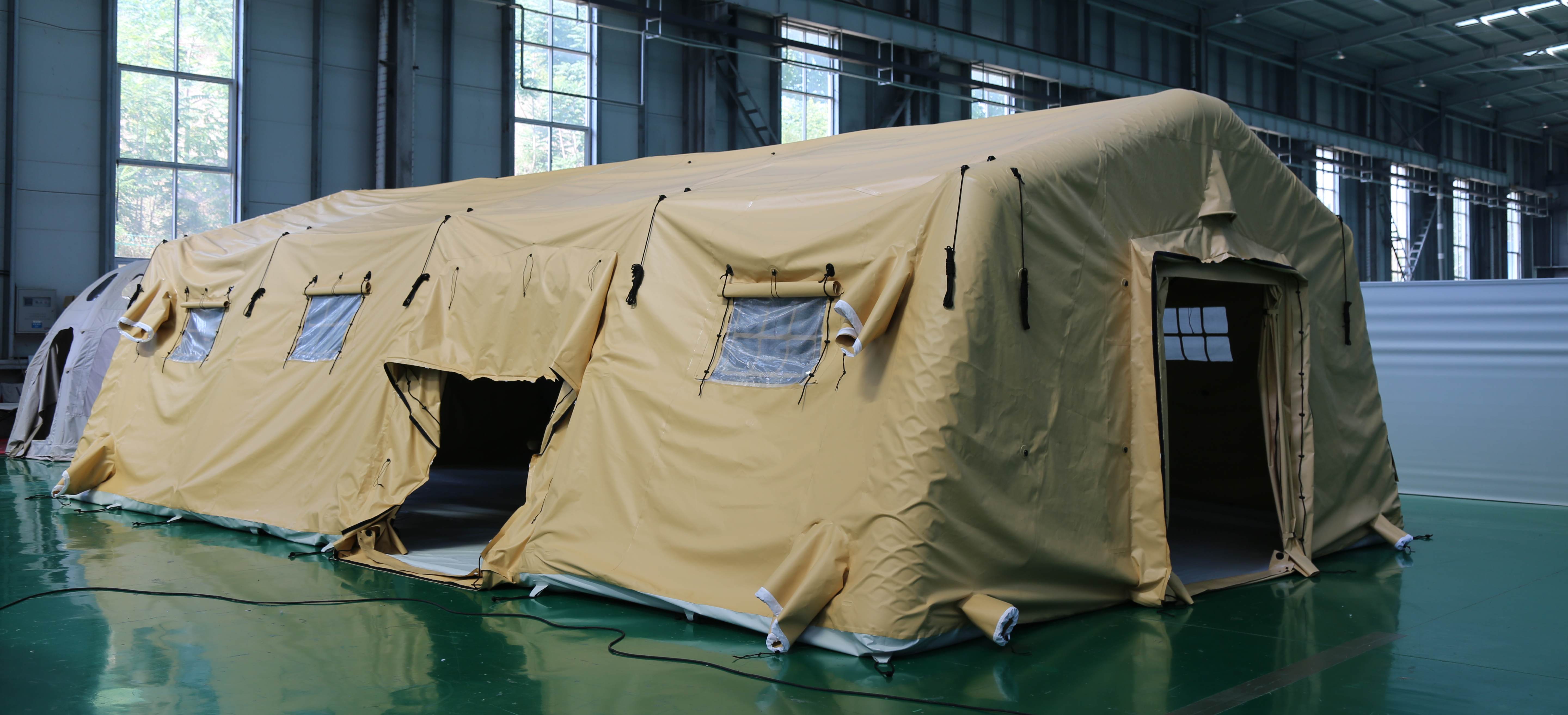 sand inflatable tent side