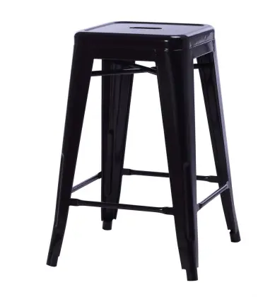 vintage bistro industrial metal bar chairs