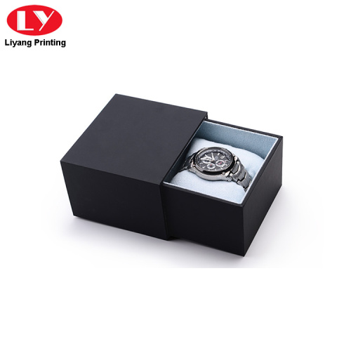 Caja de reloj de encanto de logotipo personalizado de lujo para hombres